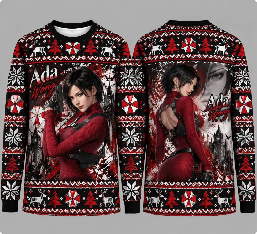 Party Games For Christmas - Resident Evil Oyun Karakteri, Çirkin Noel